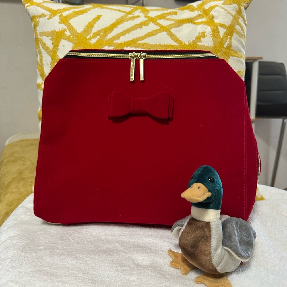 Elegant Red Bow Women's Bag